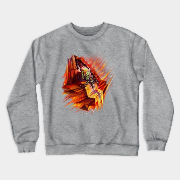 Seismic Hermit Crewneck Sweatshirt by uwanlibner